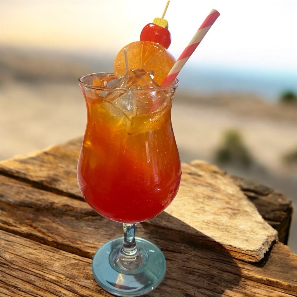 Handcrafted Hurricane Cocktail Candle